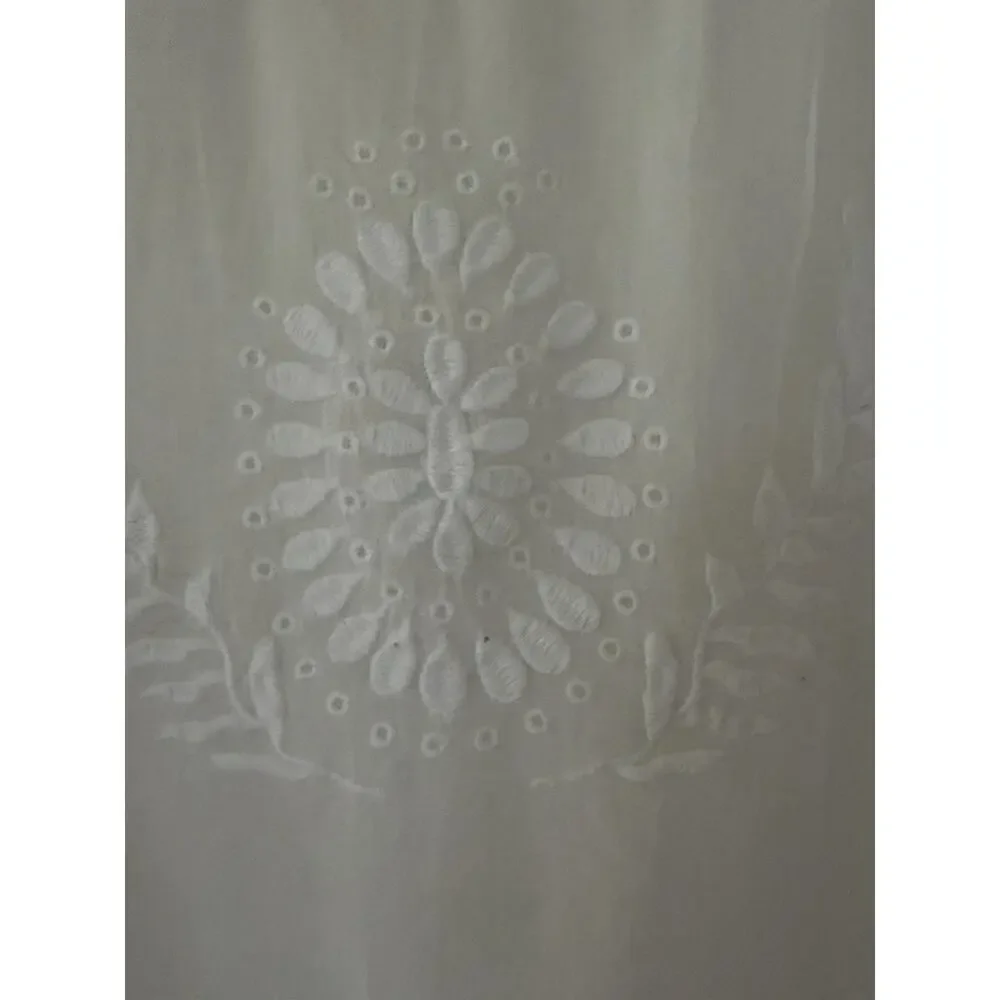HUNKYDORY Stockholm Sweden 100% Cotton Eyelet Swim Cover Size XS